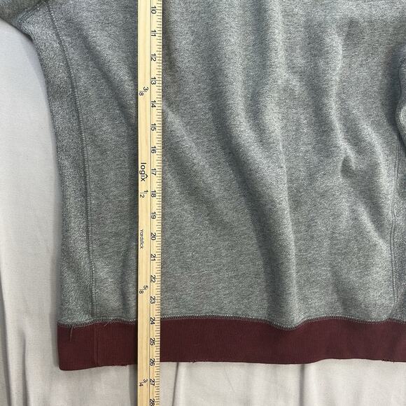 Abercrombie & Fitch Hoodie Mens Medium Gray Pullover New York NY Logo Sweatshirt - Picture 8 of 9